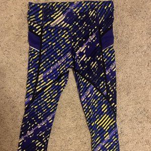 Athleta Be Free Colorful Patterned Leggings